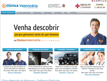Tablet Screenshot of clinicaveterinaria.pt